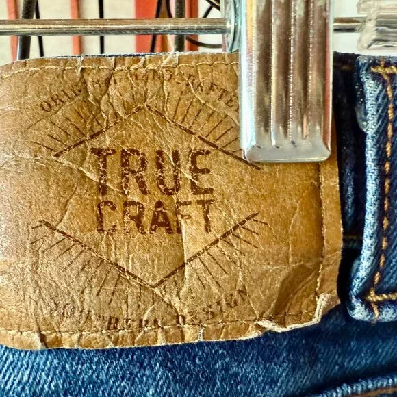 True Craft Slim Fit 5-Pocket Denim 32x32 * Preloved Men's - Picture 4 of 6